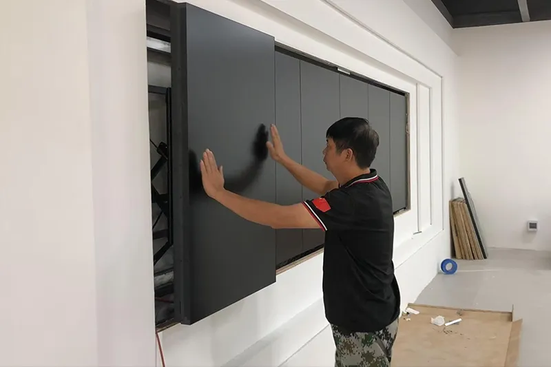 Installationsprocess för LED-skärmmontering